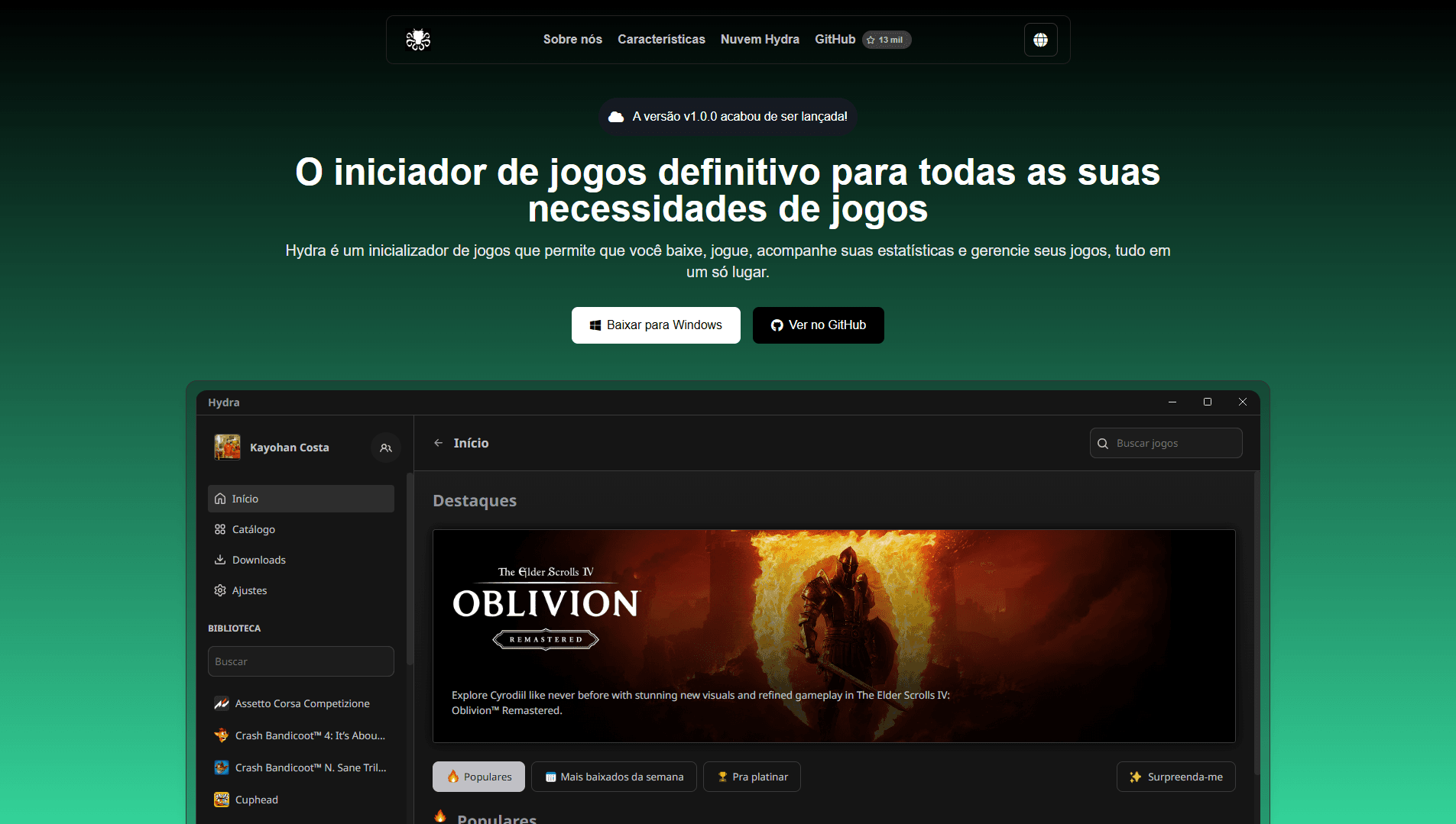 Hydra Launcher Clone